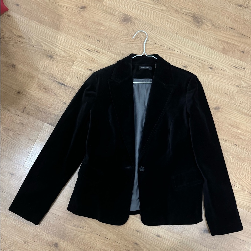 Black velvet blazer| sz. 12